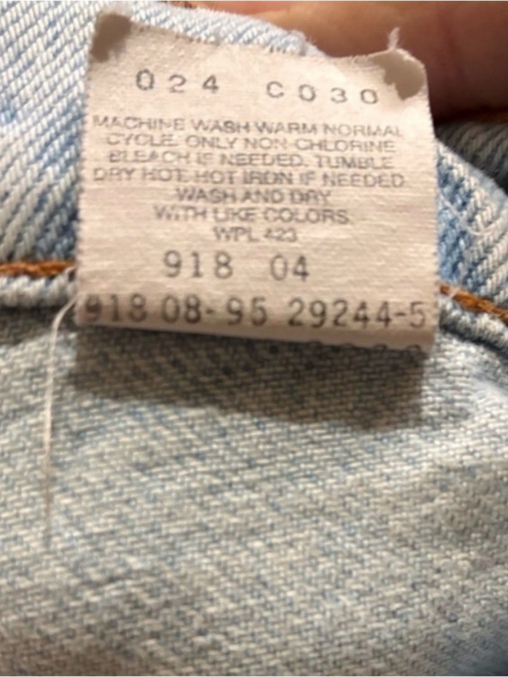 Vintage 90s Levi's 512 Jeans Made in USA - Slim Fit Tapered Leg - Size 7S - 1995 - Picture 8 of 8
